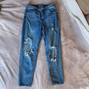 ripped mom jeans
